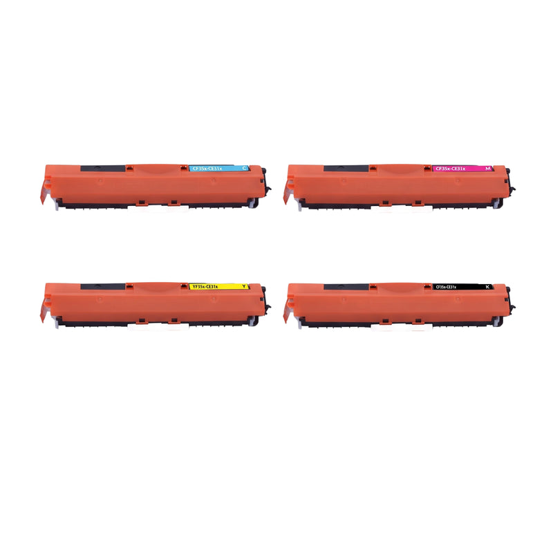 Kompatibel Druckertoner für HP - 126A | 1x BCYM