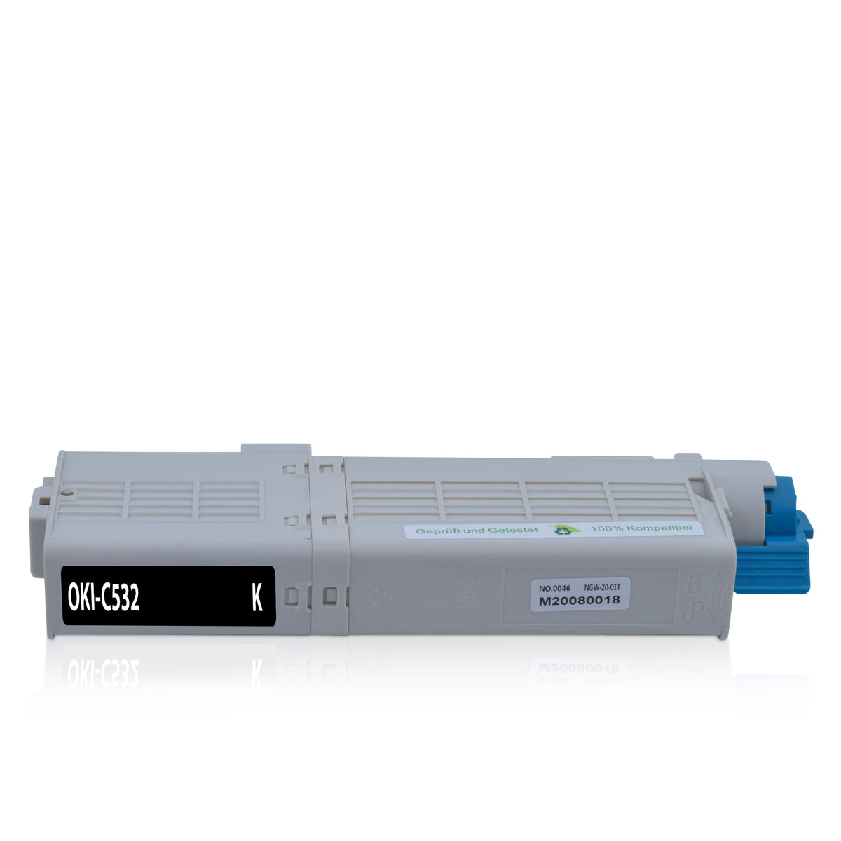 Kompatibler Druckertoner für OKI - C532 BK | 1x Schwarz