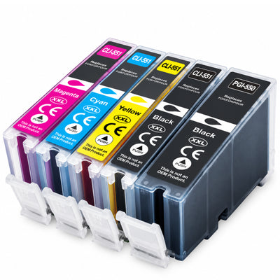 Kompatibel Tintenpatrone für Canon - PGI-550 / CLI-551XL | 1x BCYM