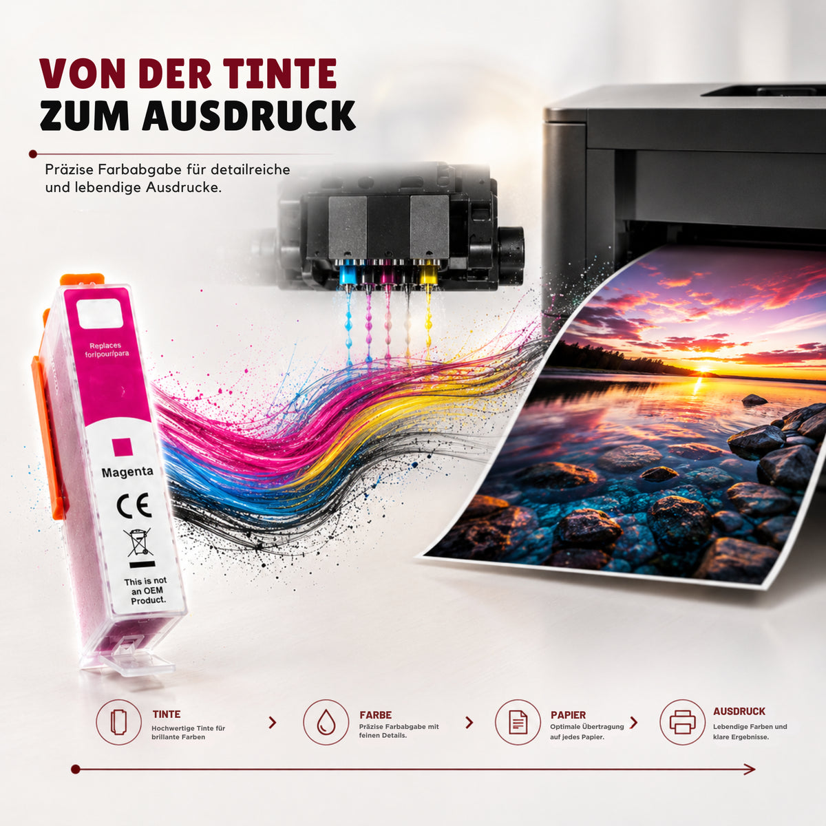 Kompatibel Tintenpatrone für HP - 655XL BK | 1x Schwarz
