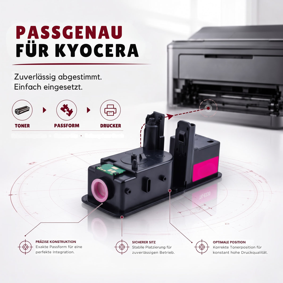 Kompatibel Druckertoner für Kyocera - TK-1160 | 1x Schwarz