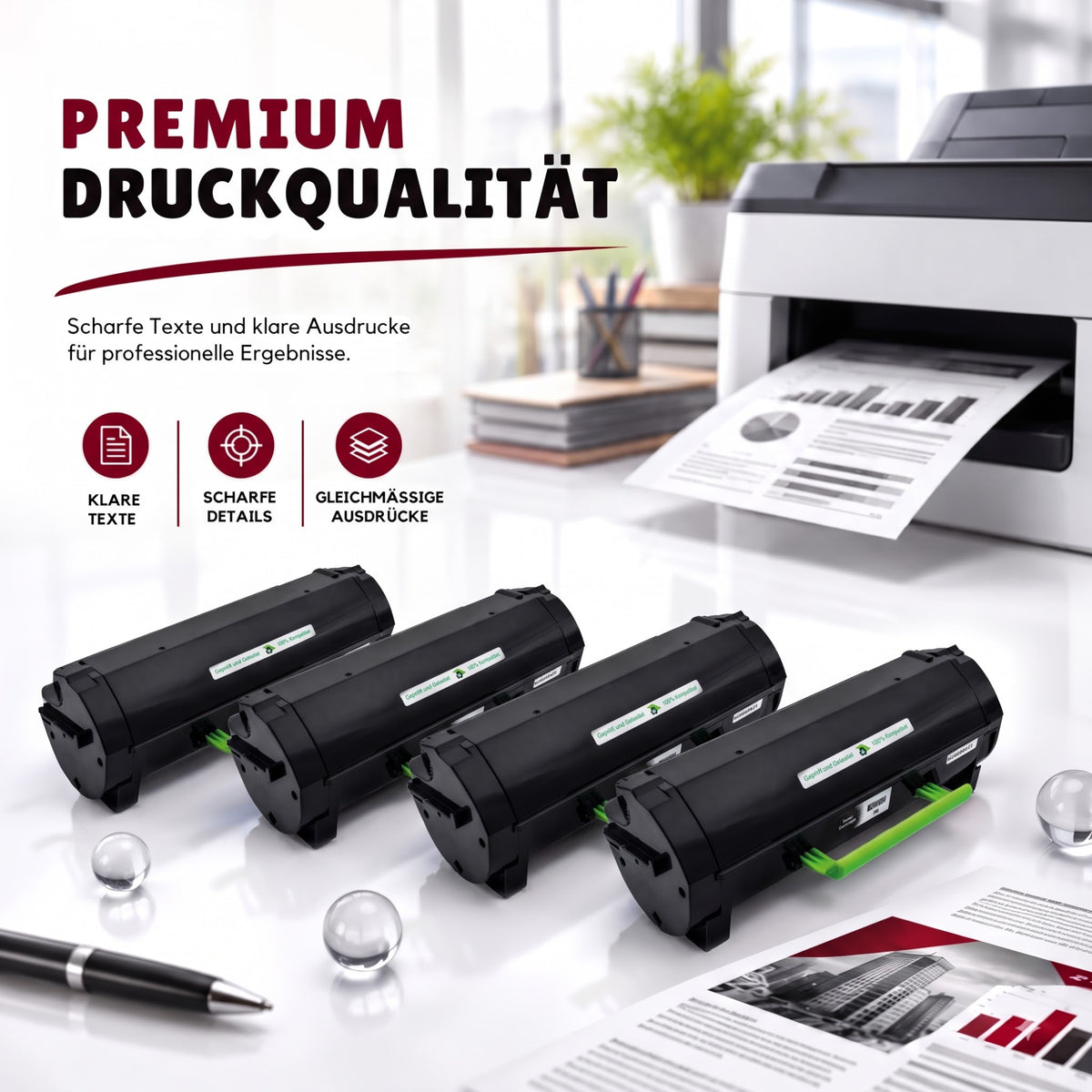 Kompatibel Druckertoner für Lexmark - E250 | 1x Schwarz