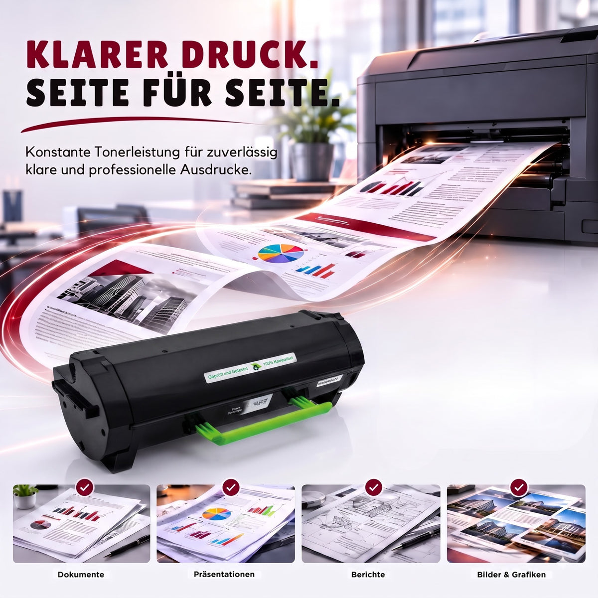 Kompatibel Druckertoner für Lexmark - E260 | 1x Schwarz