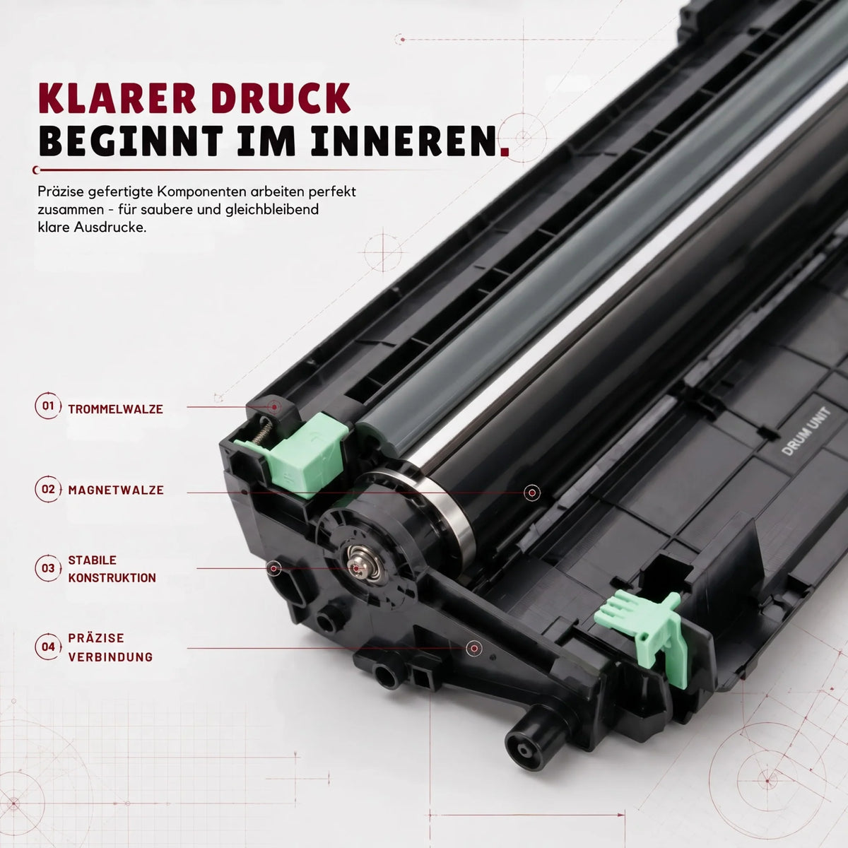 Kompatibel Trommeleinheit für Brother - DR-2100 | 1x Schwarz